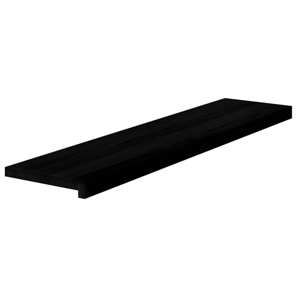 Treppenstufen 4 Stk. Dunkelbraun 110x25x2 cm Massivholz Eiche