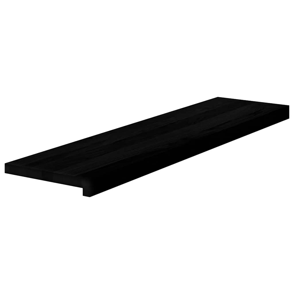 Treppenstufen 8 Stk. Dunkelbraun 100x30x2 cm Massivholz Eiche
