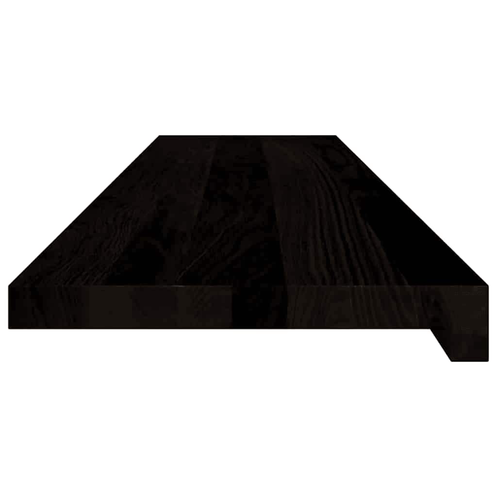 Treppenstufen 12 Stk. Dunkelbraun 110x25x2 cm Massivholz Eiche