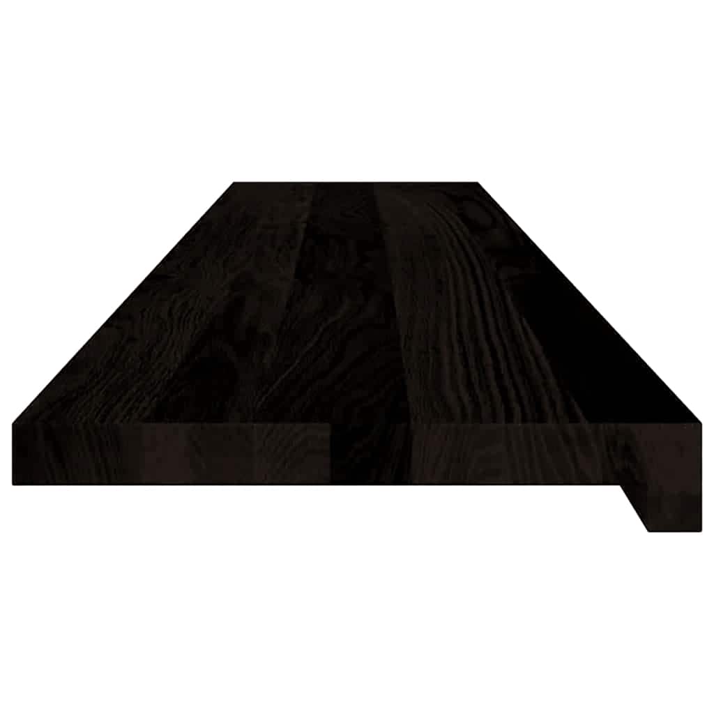 Treppenstufen 12 Stk. Dunkelbraun 120x25x2 cm Massivholz Eiche