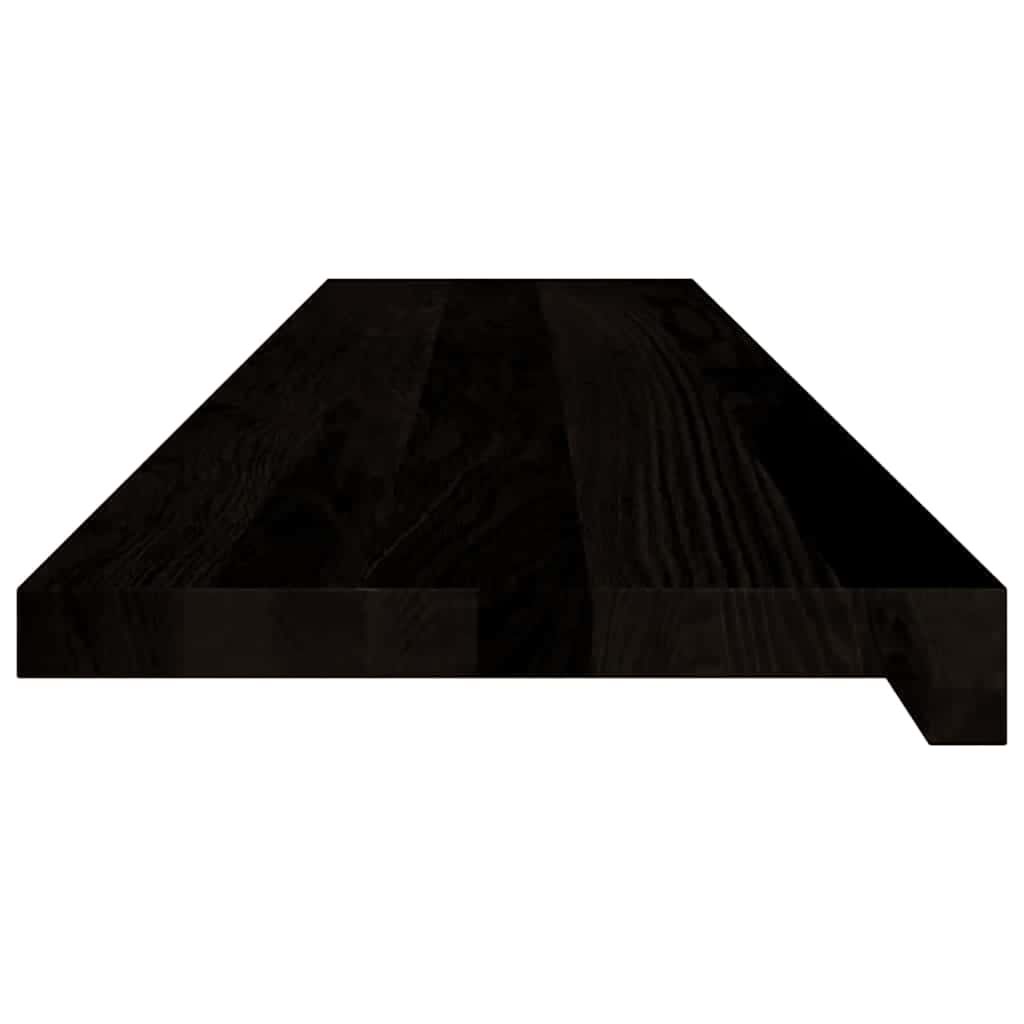 Treppenstufen 12 Stk. Dunkelbraun 110x30x2 cm Massivholz Eiche