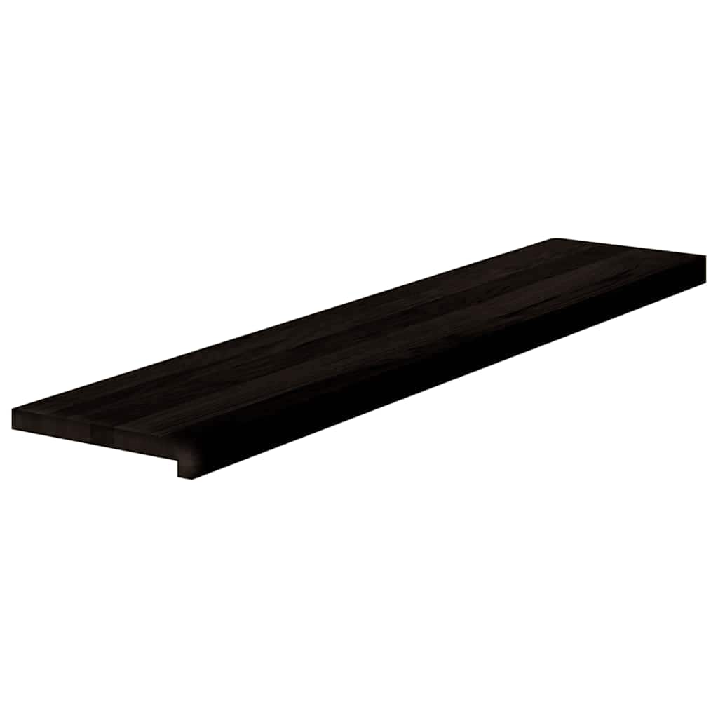 Treppenstufen 12 Stk. Dunkelbraun 120x30x2 cm Massivholz Eiche