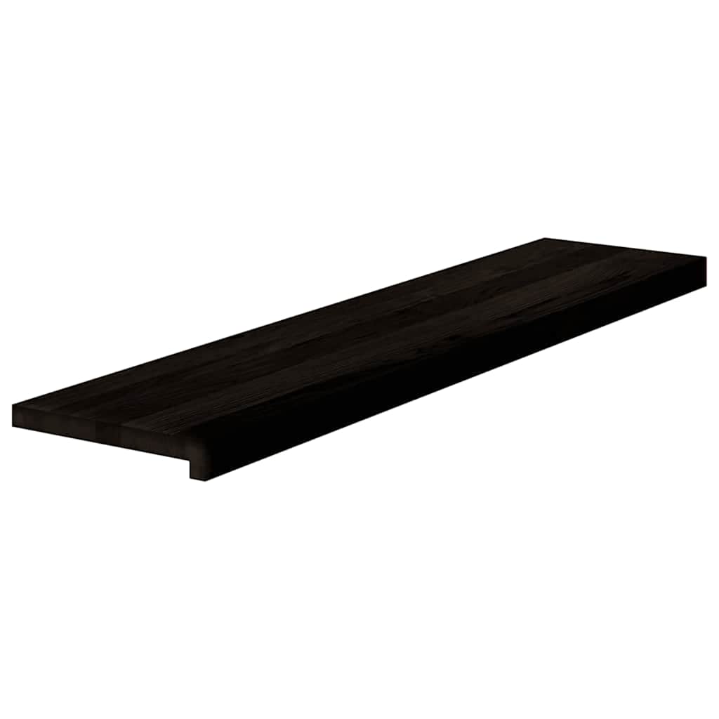 Treppenstufen 16 Stk. Dunkelbraun 110x30x2 cm Massivholz Eiche