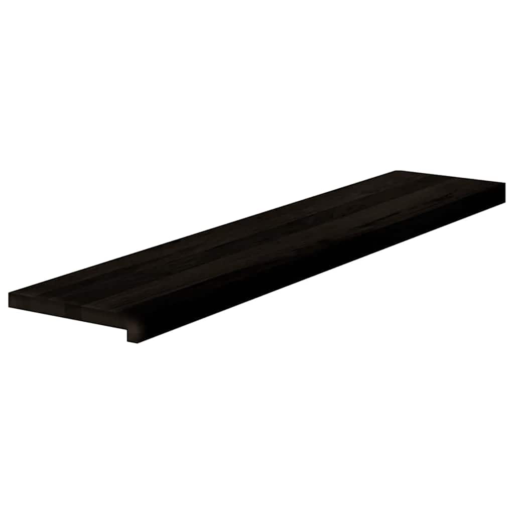 Treppenstufen 16 Stk. Dunkelbraun 120x30x2 cm Massivholz Eiche