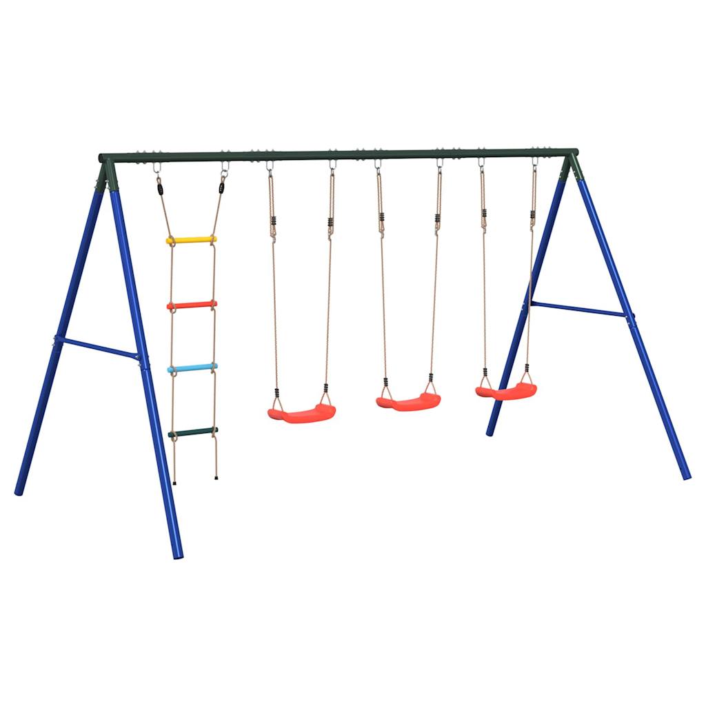 Schaukel-Set mit Schaukelsitzen und Strickleiter
