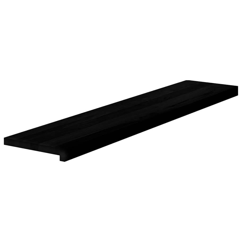 Treppenstufen 2 Stk. Dunkelbraun 120x25x2 cm Massivholz Eiche
