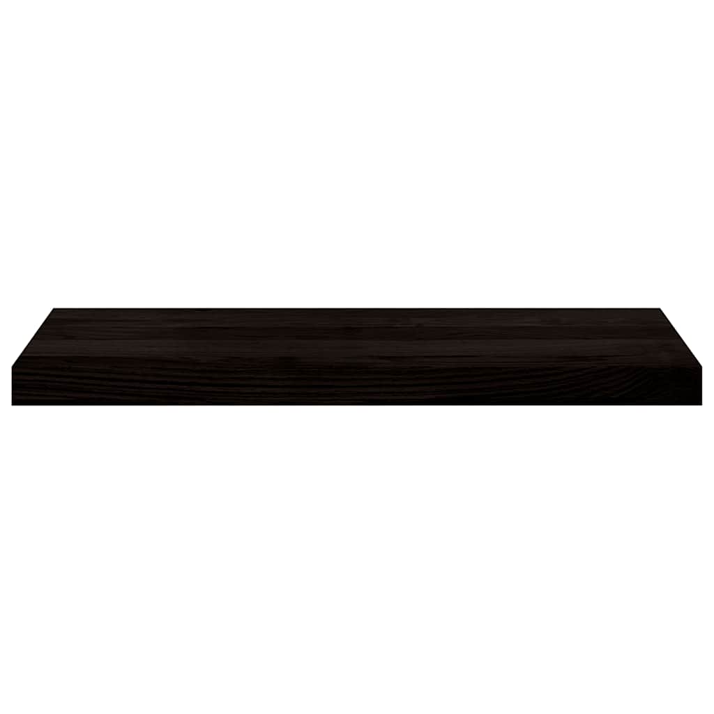 Treppenstufen 2 Stk. Dunkelbraun 70x30x2 cm Massivholz Eiche