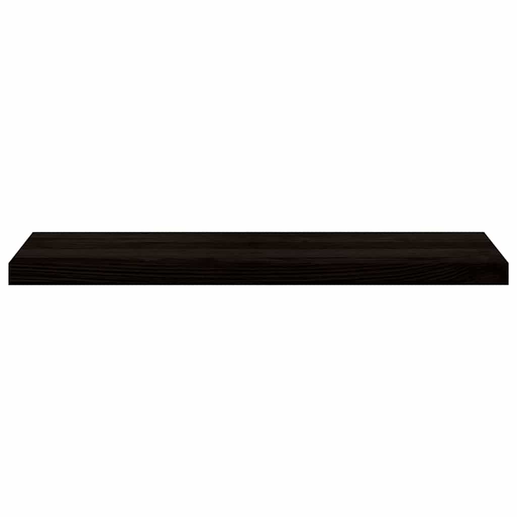 Treppenstufen 2 Stk. Dunkelbraun 90x30x2 cm Massivholz Eiche