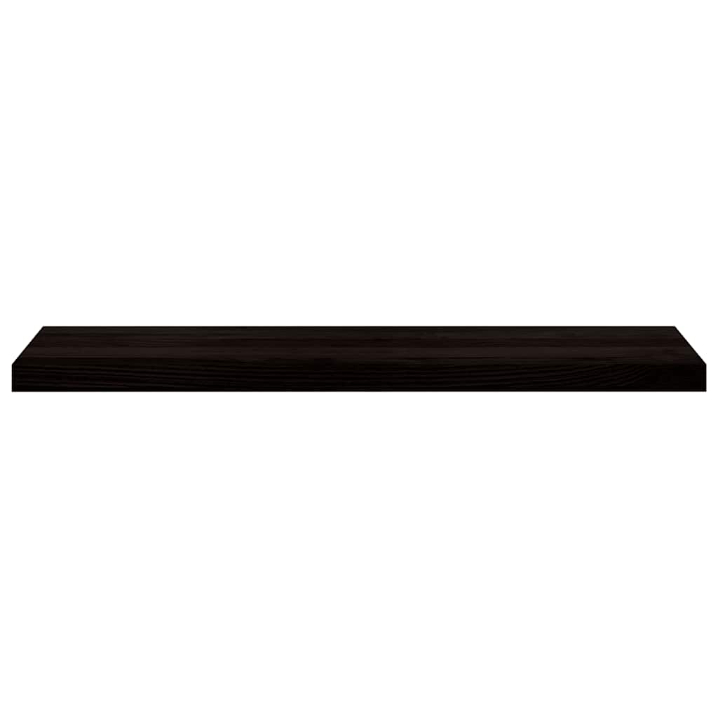 Treppenstufen 2 Stk. Dunkelbraun 100x30x2 cm Massivholz Eiche