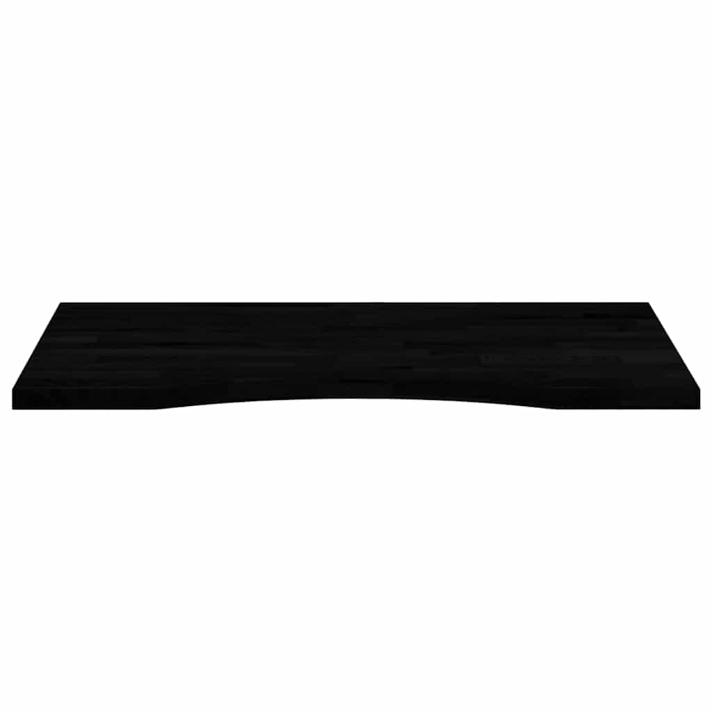 Schreibtischplatte Dunkelbraun 80x60x2,5 cm Massivholz Eiche