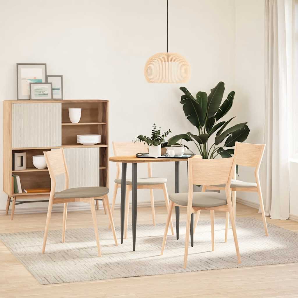 Tischplatte 80x40x2 cm Massivholz Eiche Oval