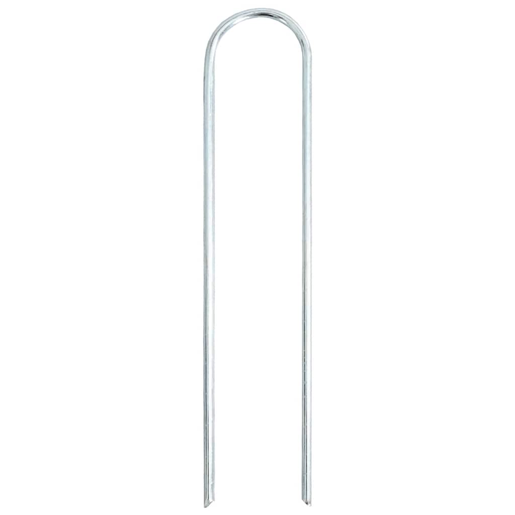 Bodenanker 25 Stk. U-Form 20x3,5 cm Verzinkter Stahl