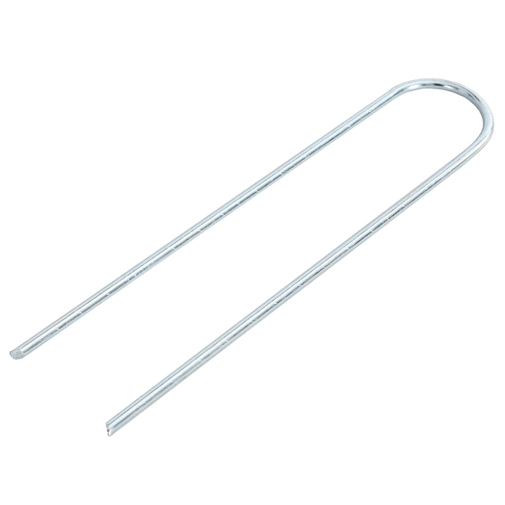 Bodenanker 25 Stk. U-Form 20x3,5 cm Verzinkter Stahl