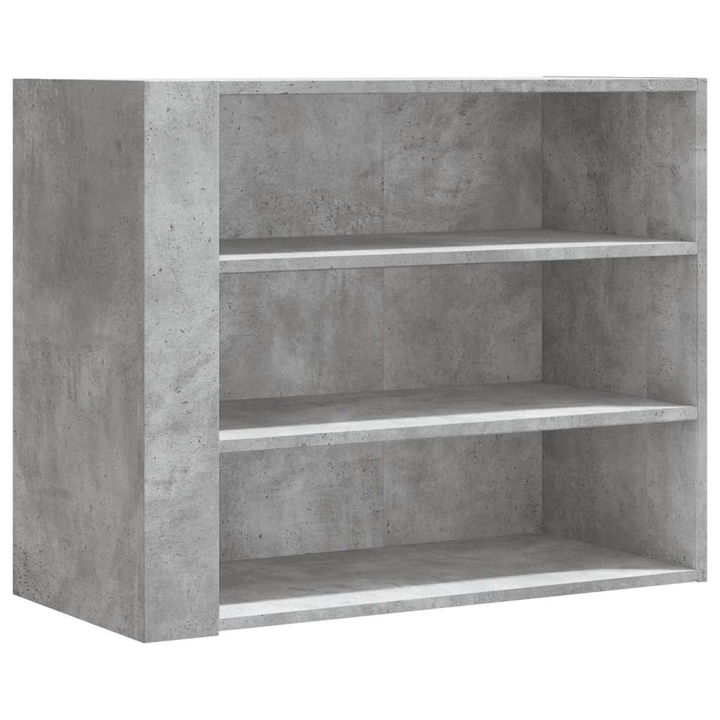 Wandregal Betongrau 75x35x60 cm Holzwerkstoff