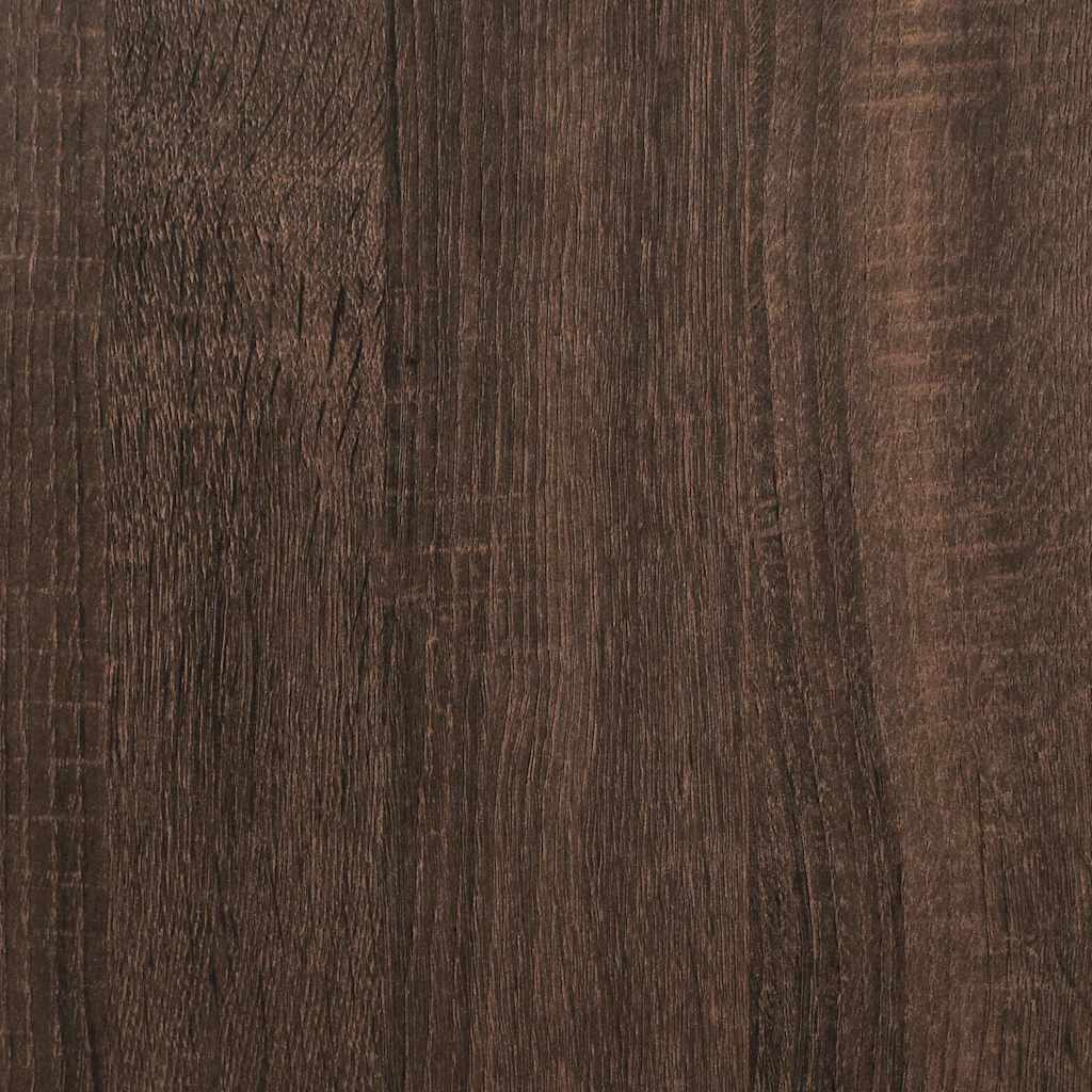 Wandregal Braun Eichen-Optik 75x35x60 cm Holzwerkstoff