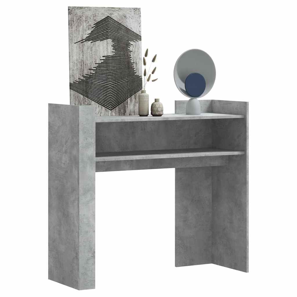Konsolentisch Betongrau 100x35x90 cm Holzwerkstoff