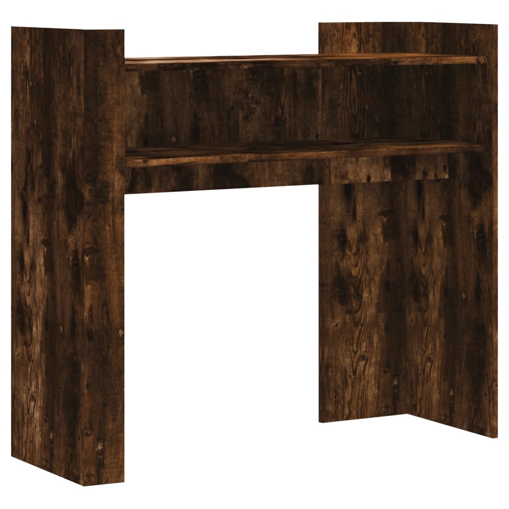 Konsolentisch Räuchereiche 100x35x90 cm Holzwerkstoff