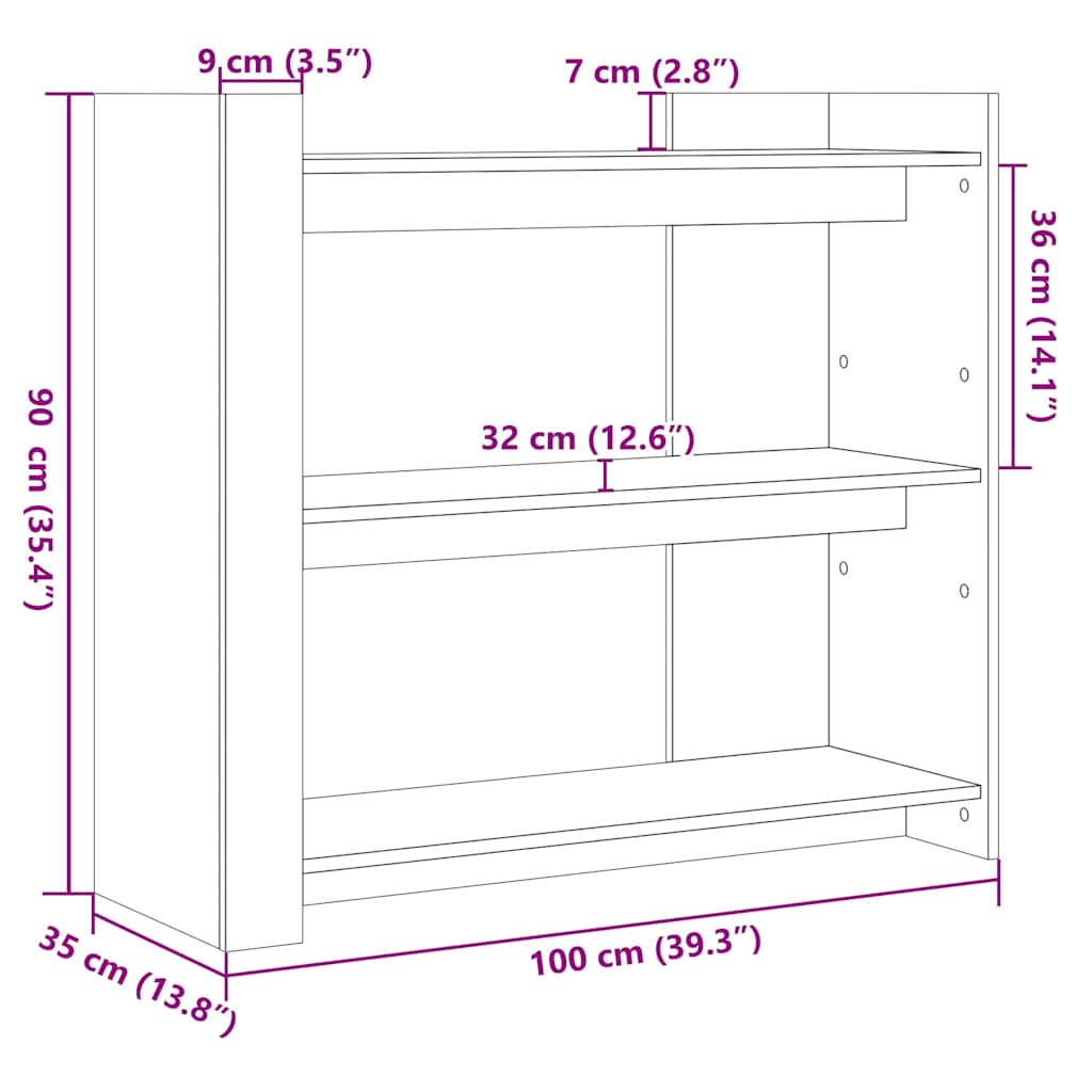 Konsolentisch Schwarz 100x35x90 cm Holzwerkstoff
