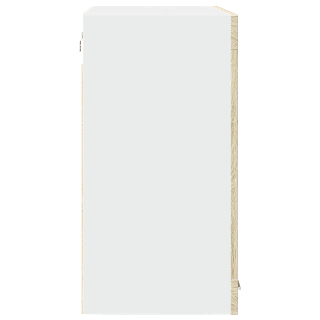 Hängeglasschrank Lyon Sonoma-Eiche 80x31x60 cm Holzwerkstoff