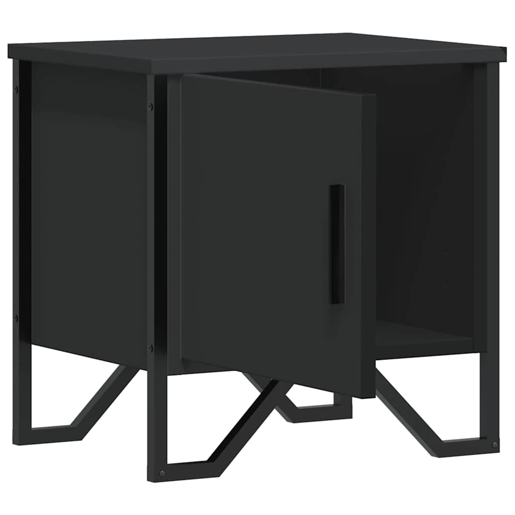 Nachttische 2 Stk. Schwarz 40x30x40 cm Holzwerkstoff
