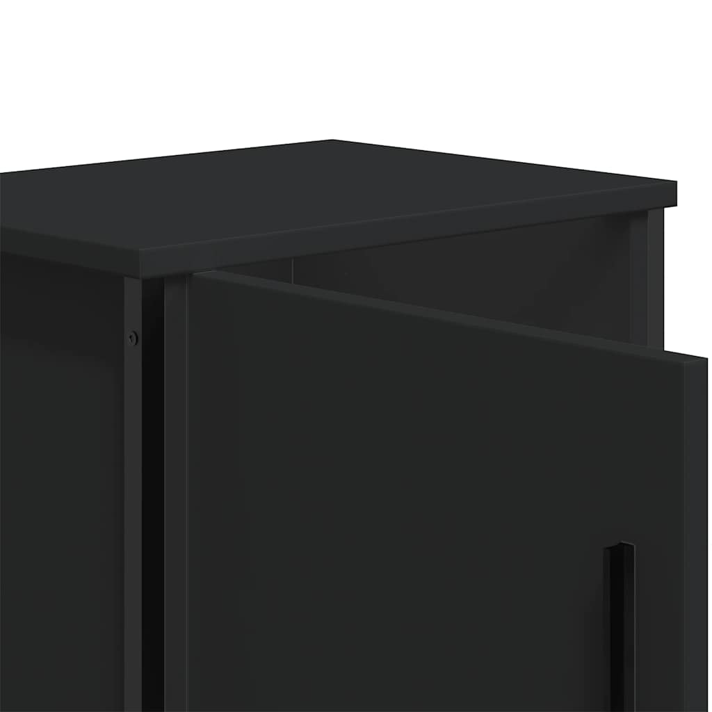 Nachttische 2 Stk. Schwarz 40x30x40 cm Holzwerkstoff