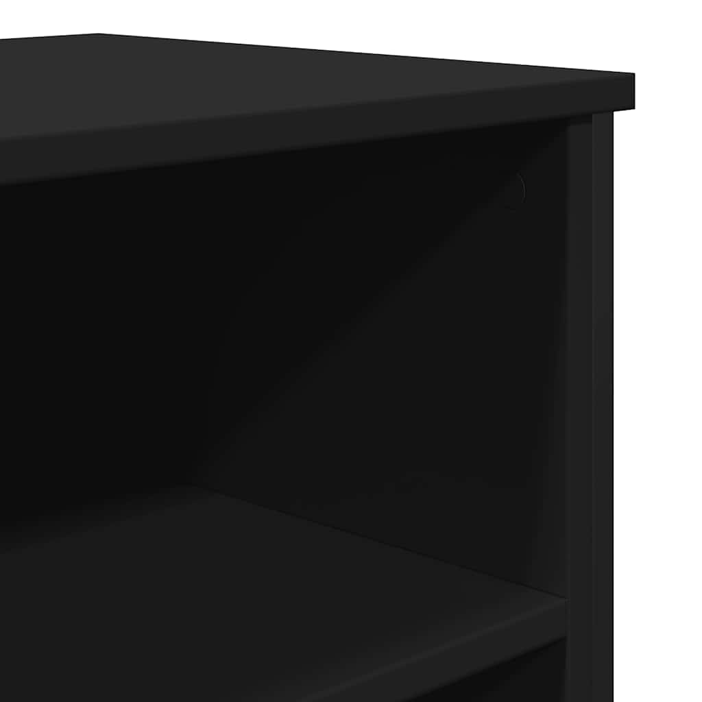 Sideboard Schwarz 91x35,5x74,5 cm Holzwerkstoff