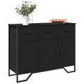 Sideboard Schwarz 97x32,5x74,5 cm Holzwerkstoff