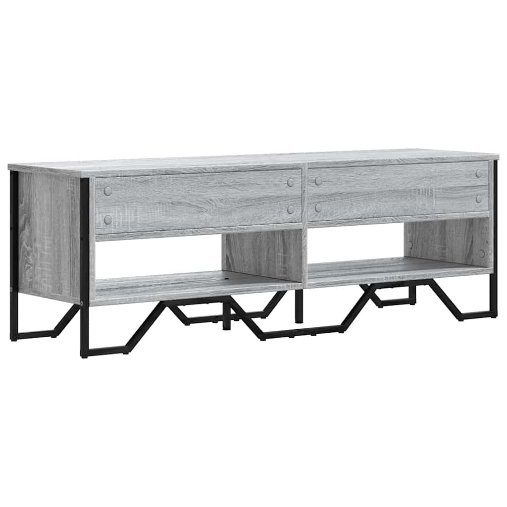TV-Schrank Grau Sonoma 122x34x41 cm Holzwerkstoff
