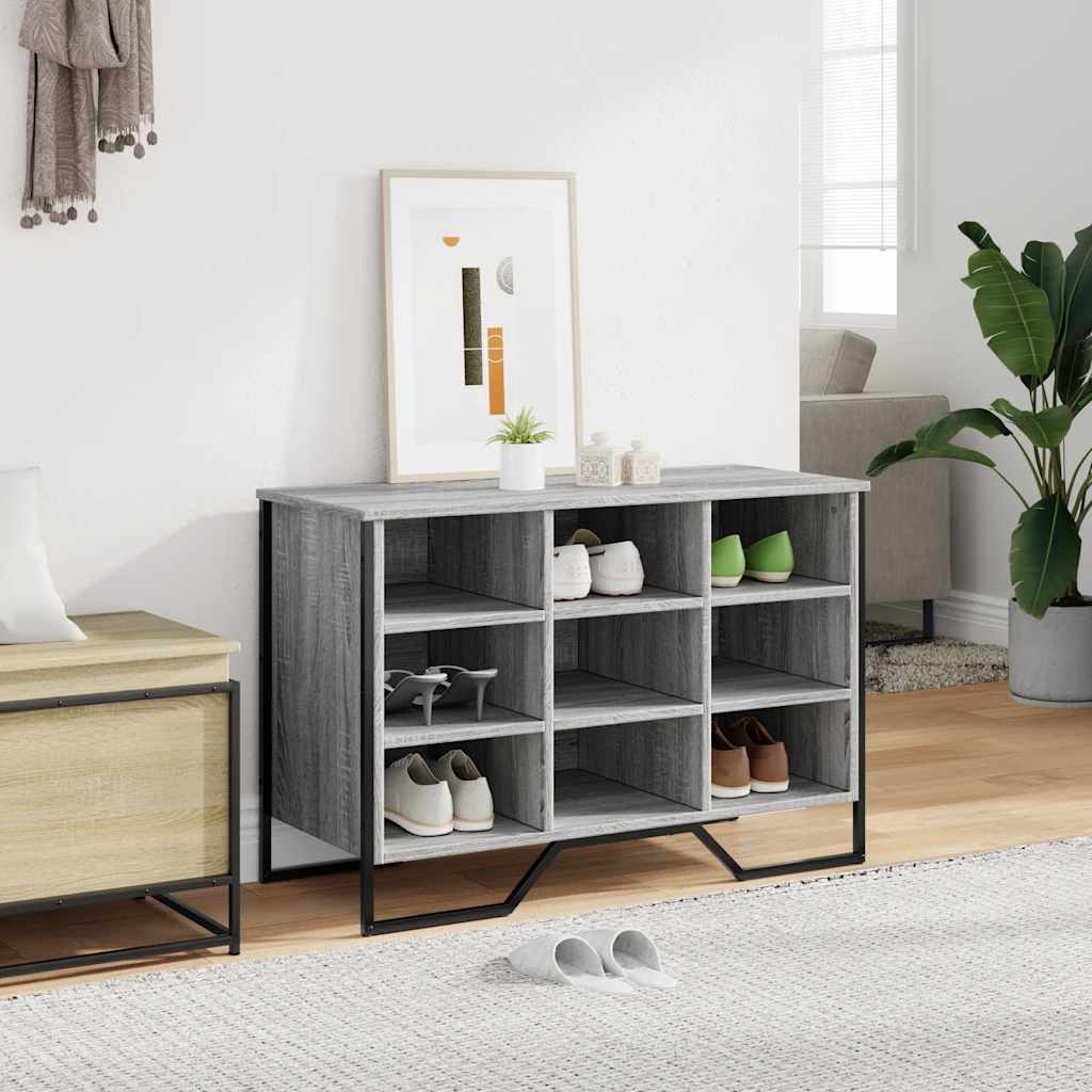 Schuhregal Grau Sonoma 90x38x61,5 cm Holzwerkstoff