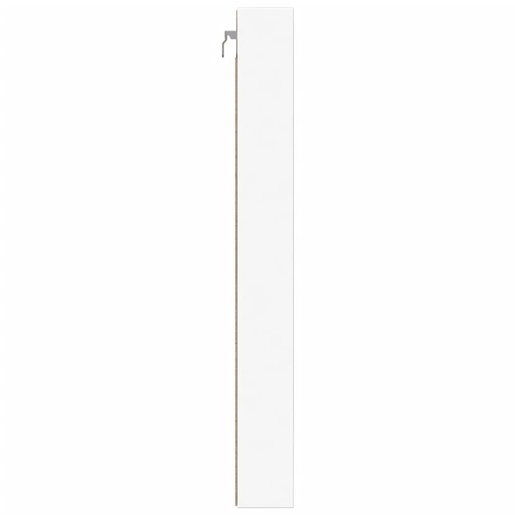 Vitrinenschrank Weiß 100x8,5x75 cm Holzwerkstoff