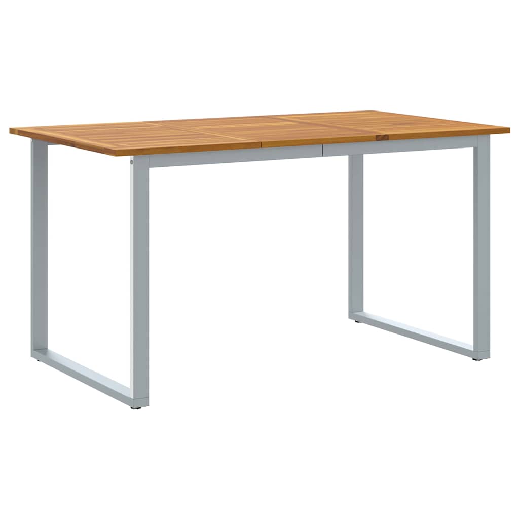 Garten Essgruppe 7 pcs Grau Massivholz Akazie