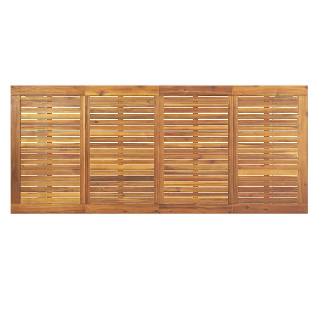 Garten Essgruppe 9 pcs Grau Massivholz Akazie