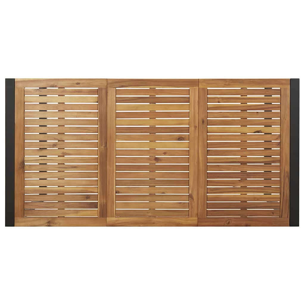 Garten Essgruppe 5 pcs Schwarz Massivholz Akazie