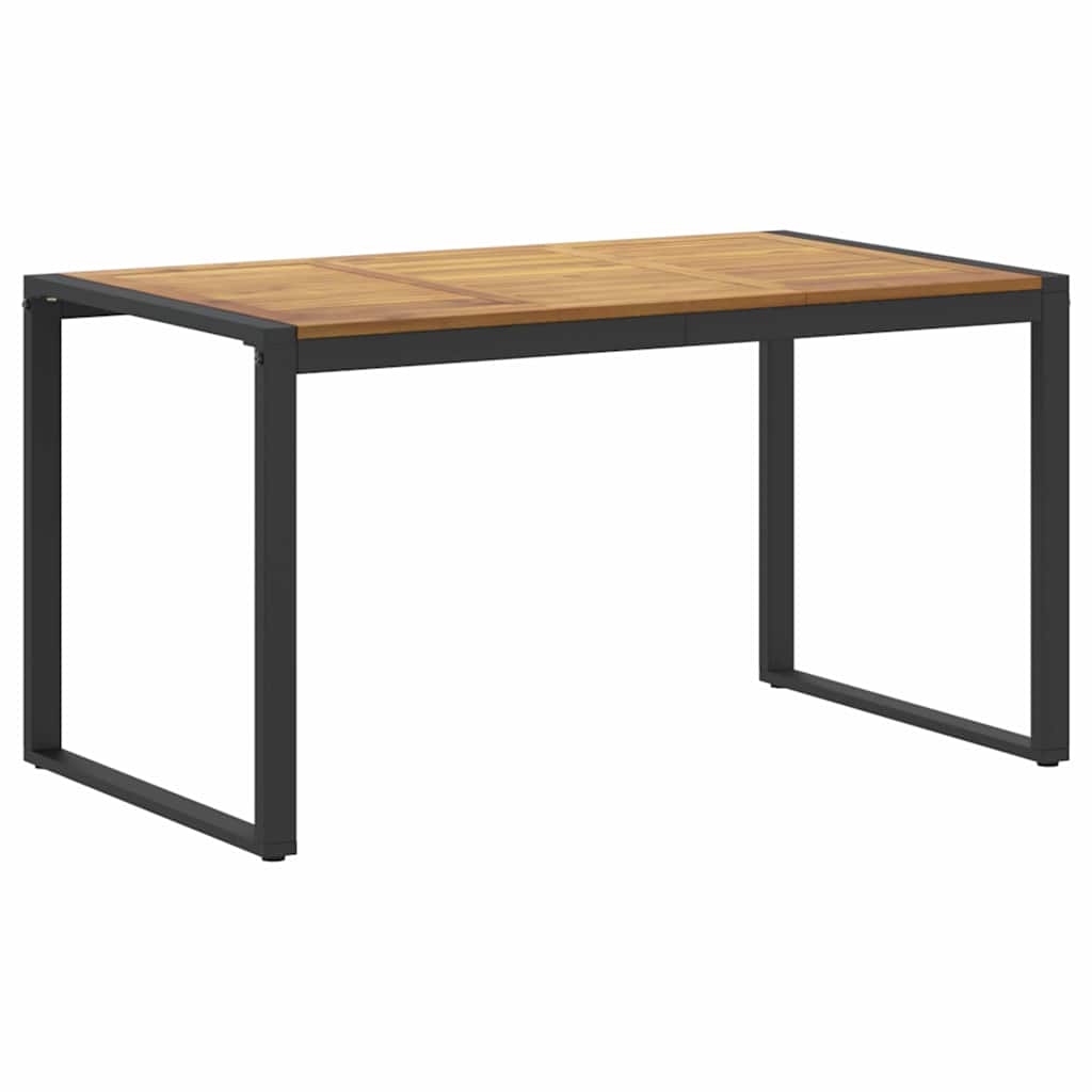 Garten Essgruppe 7 pcs Schwarz Massivholz Akazie