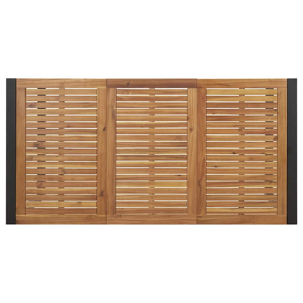 Garten Essgruppe 5 pcs Schwarz Massivholz Akazie