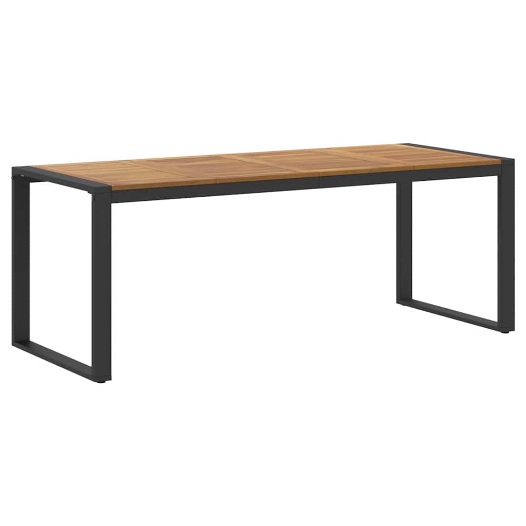 Garten Essgruppe 7 pcs Schwarz Massivholz Akazie