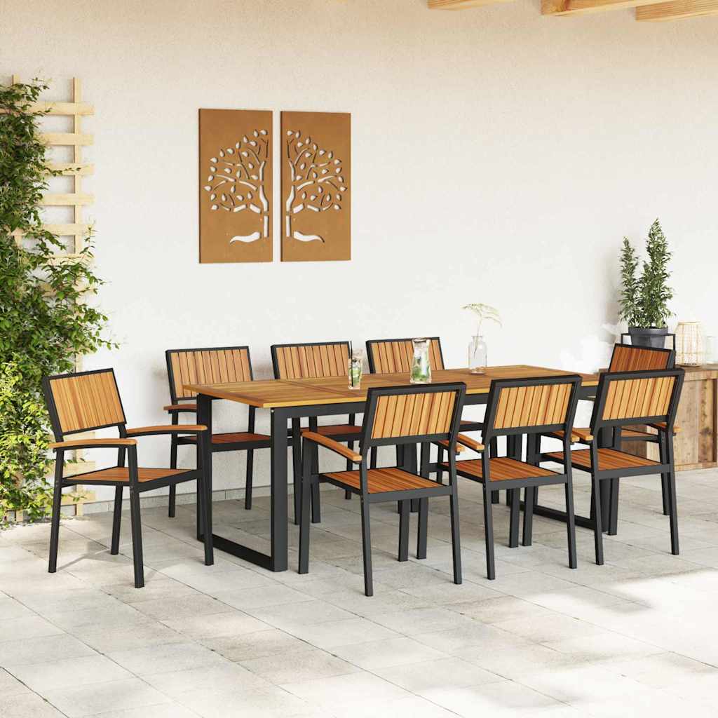 Stapelstuhl 8 pcs Braun 56 x 57 x 87 cm Massivholz Akazie