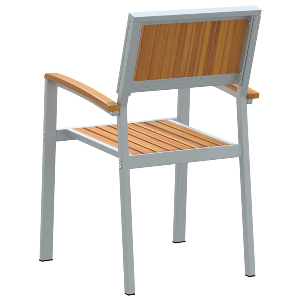 Stapelstuhl 8 pcs Braun 56 x 57 x 87 cm Massivholz Akazie
