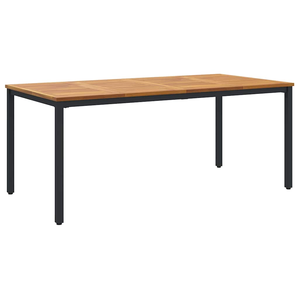 Garten Essgruppe 7 pcs Schwarz Massivholz Akazie
