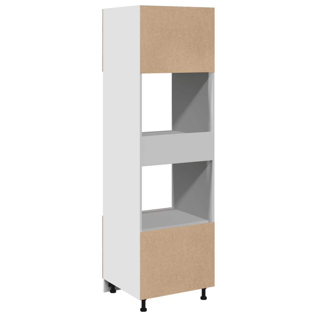 Mikrowellenumbauschrank Lyon Sonoma-Eiche 60x57x207 cm Holzwerkstoff