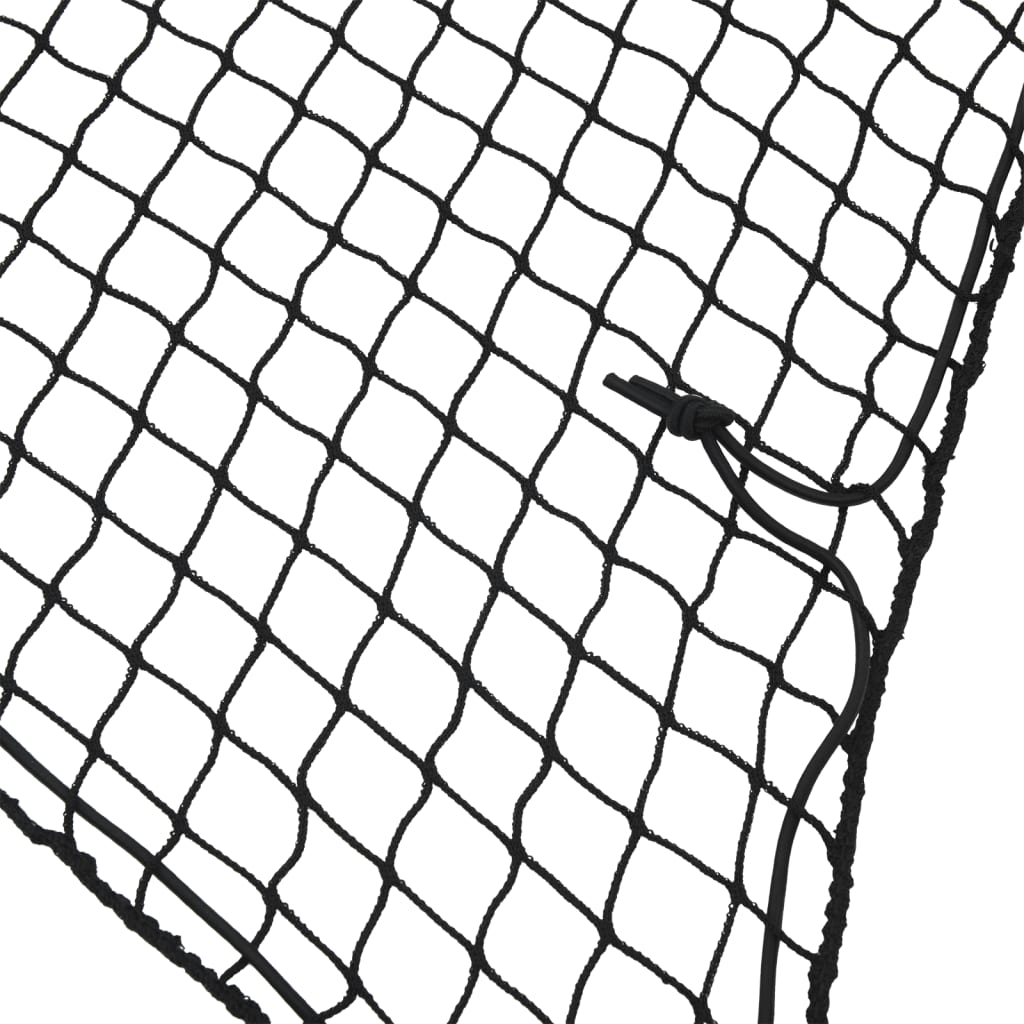 Anhängernetz mit Gummiseil Schwarz 8x3,5 m PP