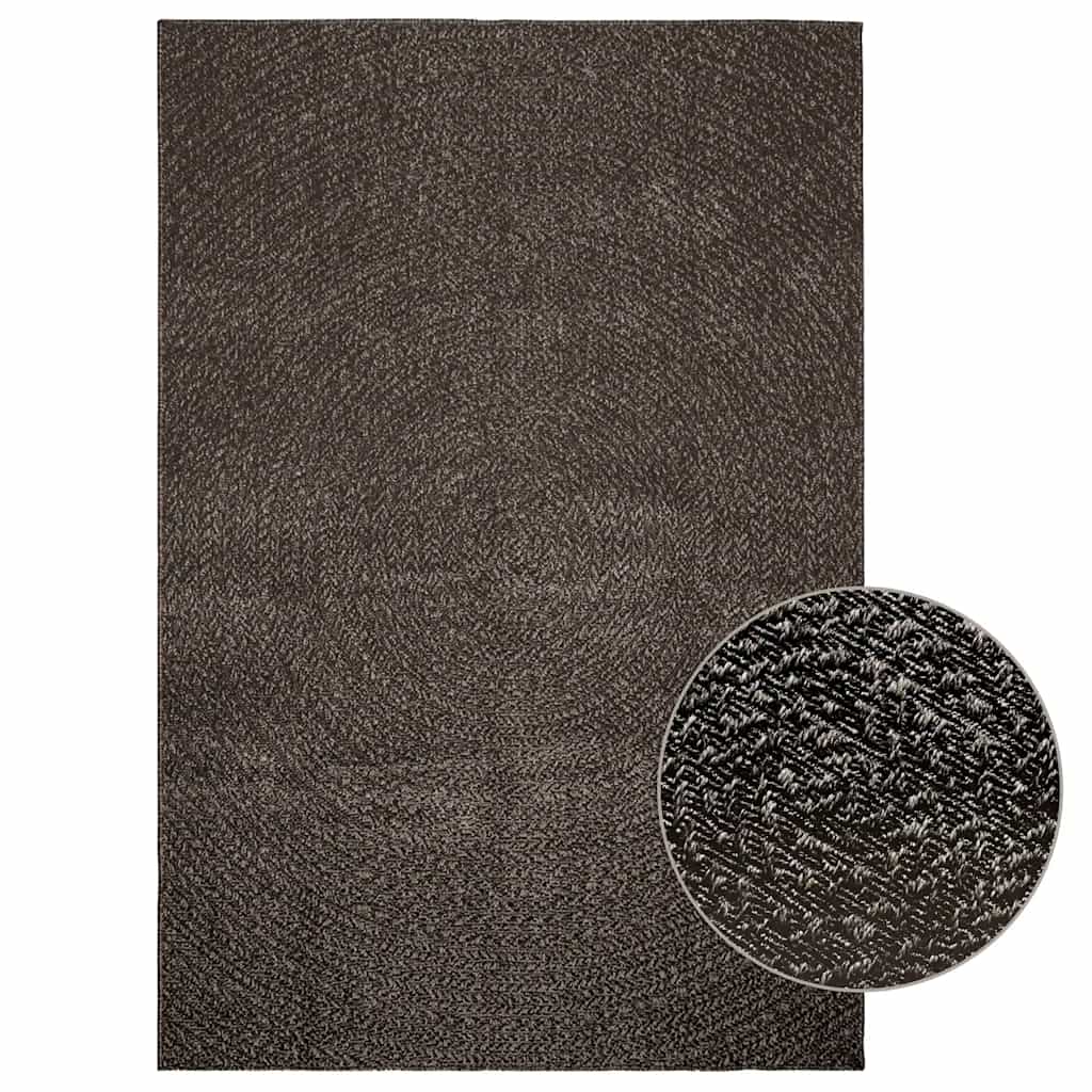 Teppich ZIZUR Anthrazit 140x200cm Jute-Optik Indoor und Outdoor