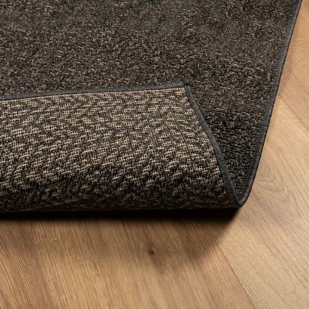 Teppich ZIZUR Anthrazit 160x230cm Jute-Optik Indoor und Outdoor