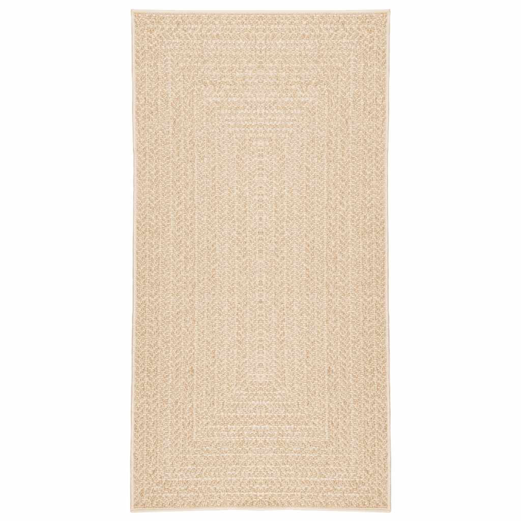 Teppich ZIZUR Beige 60x110 cm Jute-Optik Indoor und Outdoor