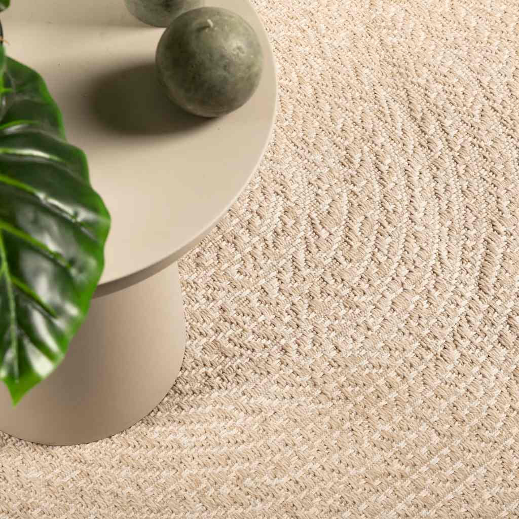 Teppich ZIZUR Beige 120x170 cm Jute-Optik Indoor und Outdoor