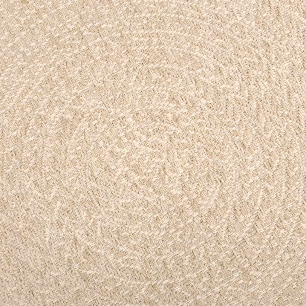 Teppich ZIZUR Beige 120x170 cm Jute-Optik Indoor und Outdoor