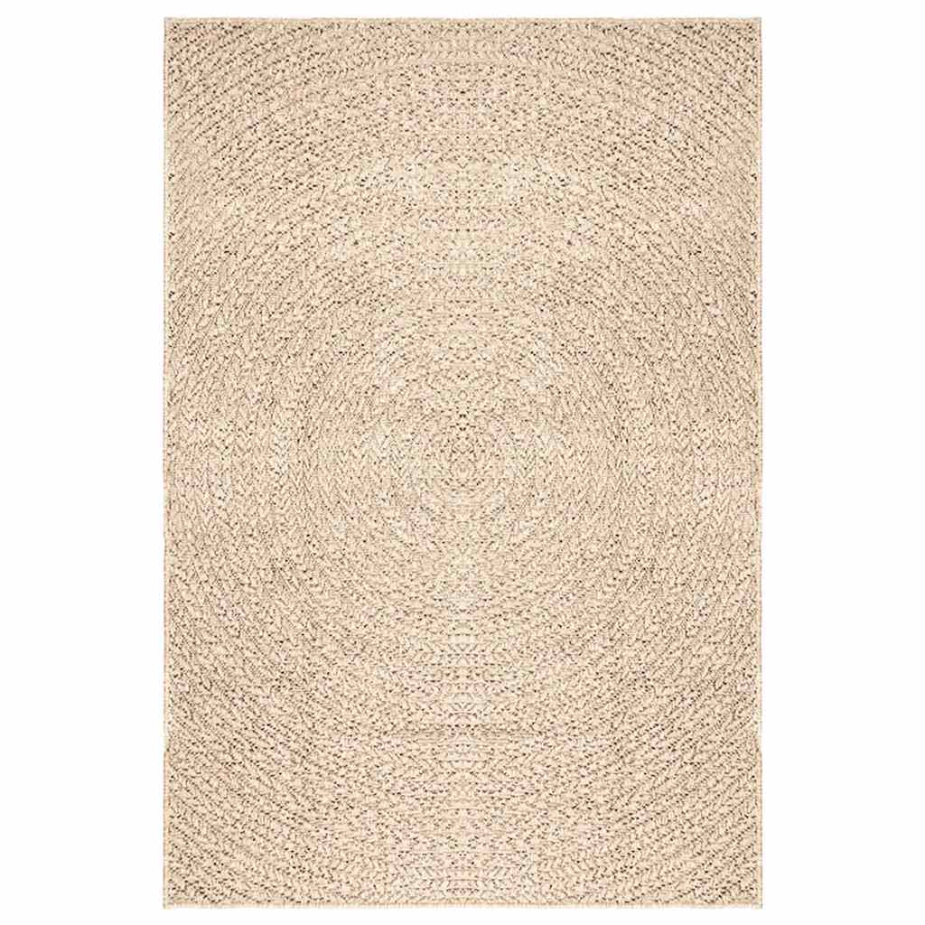 Teppich ZIZUR Beige 140x200 cm Jute-Optik Indoor und Outdoor
