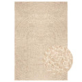 Teppich ZIZUR Beige 140x200 cm Jute-Optik Indoor und Outdoor
