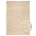 Teppich ZIZUR Beige 200x290 cm Jute-Optik Indoor und Outdoor