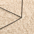 Teppich ZIZUR Beige Ø 160 cm Jute-Optik Indoor und Outdoor
